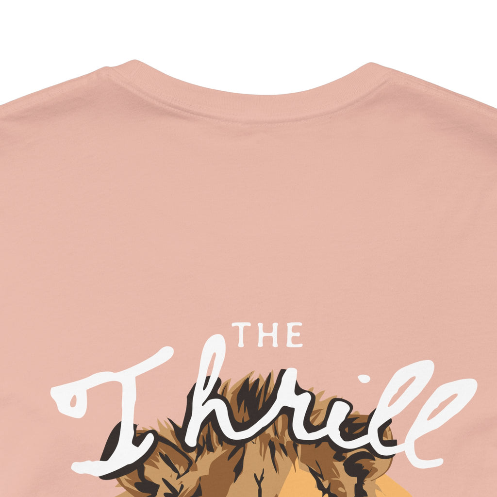 Xavi's Thrill of the Hunt Lion Art Back Print Streetwear Unisex Tshirt - Xavi's World
