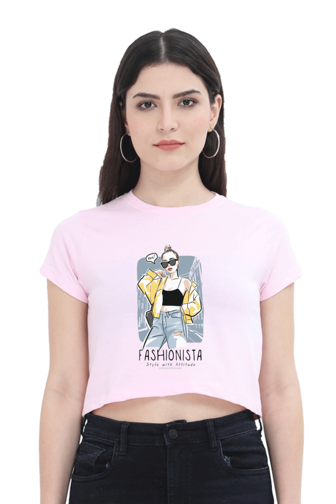 Fashionista Art Women's Cropped T-Shirt - Xavi's World