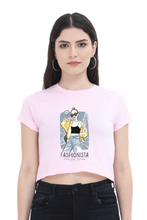 Load image into Gallery viewer, Fashionista Art Women&#39;s Cropped T-Shirt - Xavi&#39;s World
