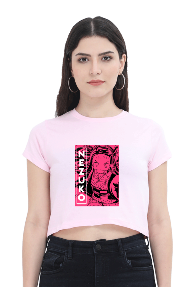 Nezuko Art Women's Cropped T-shirt - Xavi's World