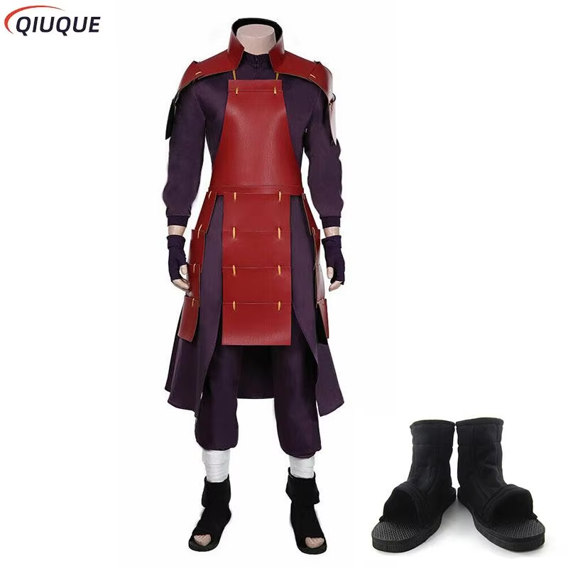 Anime Uchiha Madara Cosplay Costume with Shoes