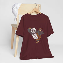 Load image into Gallery viewer, Martial Art Panda Typography Cartoon Unisex Tshirt - Xavi&#39;s World
