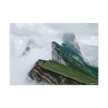 Load image into Gallery viewer, Seceda Ridge Italy Painting Window to the World Horizontal Poster - Xavi&#39;s World
