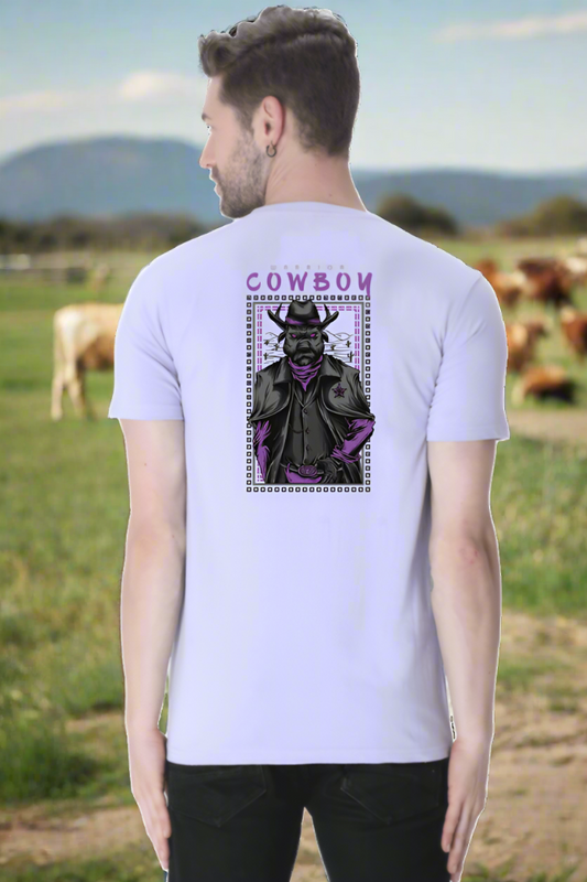 Xavi's Animal Cowboy Warrior Art Back Print Streetwear Unisex Tshirt - Xavi's World