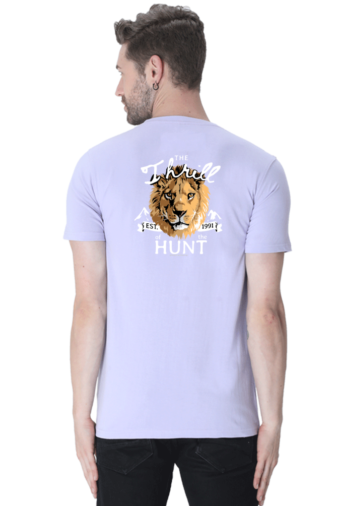 Xavi's Thrill of the Hunt Lion Art Back Print Streetwear Unisex Tshirt - Xavi's World
