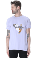 Load image into Gallery viewer, Martial Art Panda Typography Cartoon Unisex Tshirt - Xavi&#39;s World
