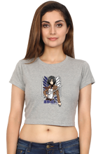 Load image into Gallery viewer, AOT Badass Woman Art Women&#39;s Cropped T-Shirt - Xavi&#39;s World
