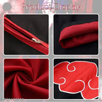 Anime Hooded Akatsuki Cloak Cosplay Costume and Set