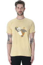 Load image into Gallery viewer, Martial Art Panda Typography Cartoon Unisex Tshirt - Xavi&#39;s World
