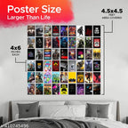 Aesthetic Gaming Poster Collage | Pack of 54 | 4 x 6 Inches
