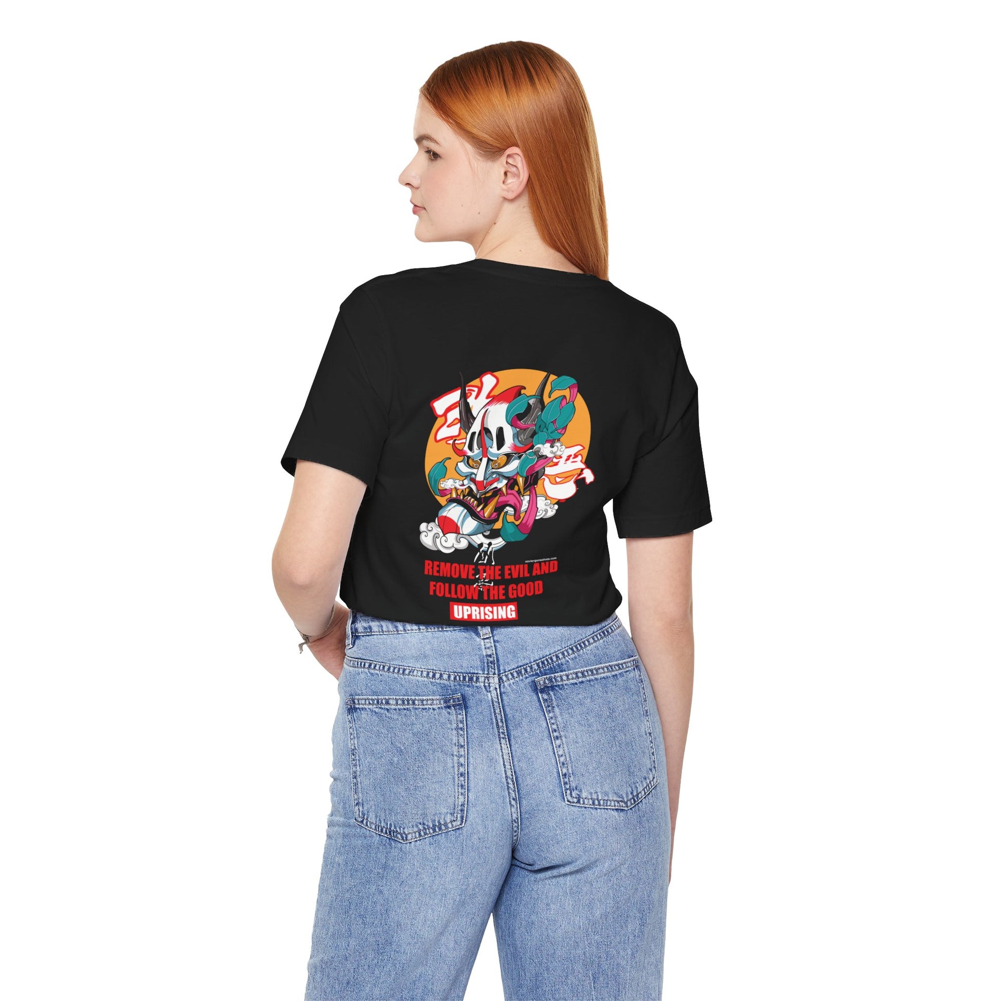 Crazy Wicked Goblin Good Evil Back Print Unisex Cotton Tshirt - Xavi's World