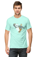 Load image into Gallery viewer, Martial Art Panda Typography Cartoon Unisex Tshirt - Xavi&#39;s World
