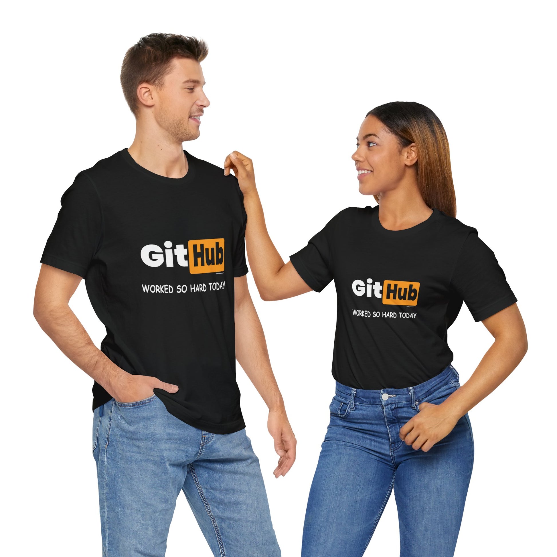 Xavi's GitHub Double Meaning Unisex Cotton Coder T-shirt - Xavi's World