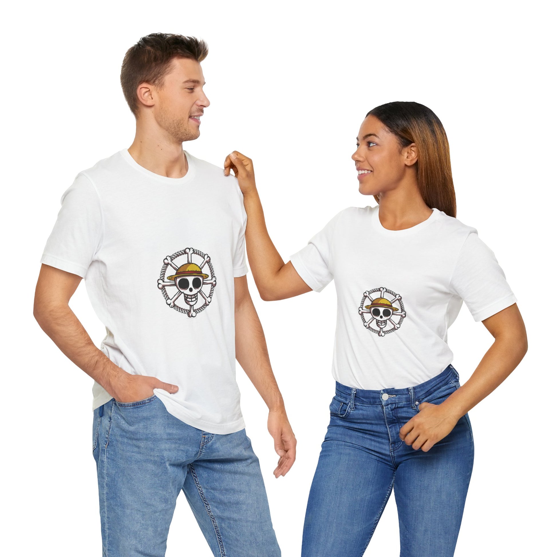 Anime Pirate Symbol Unisex Cotton Tshirt - Xavi's World