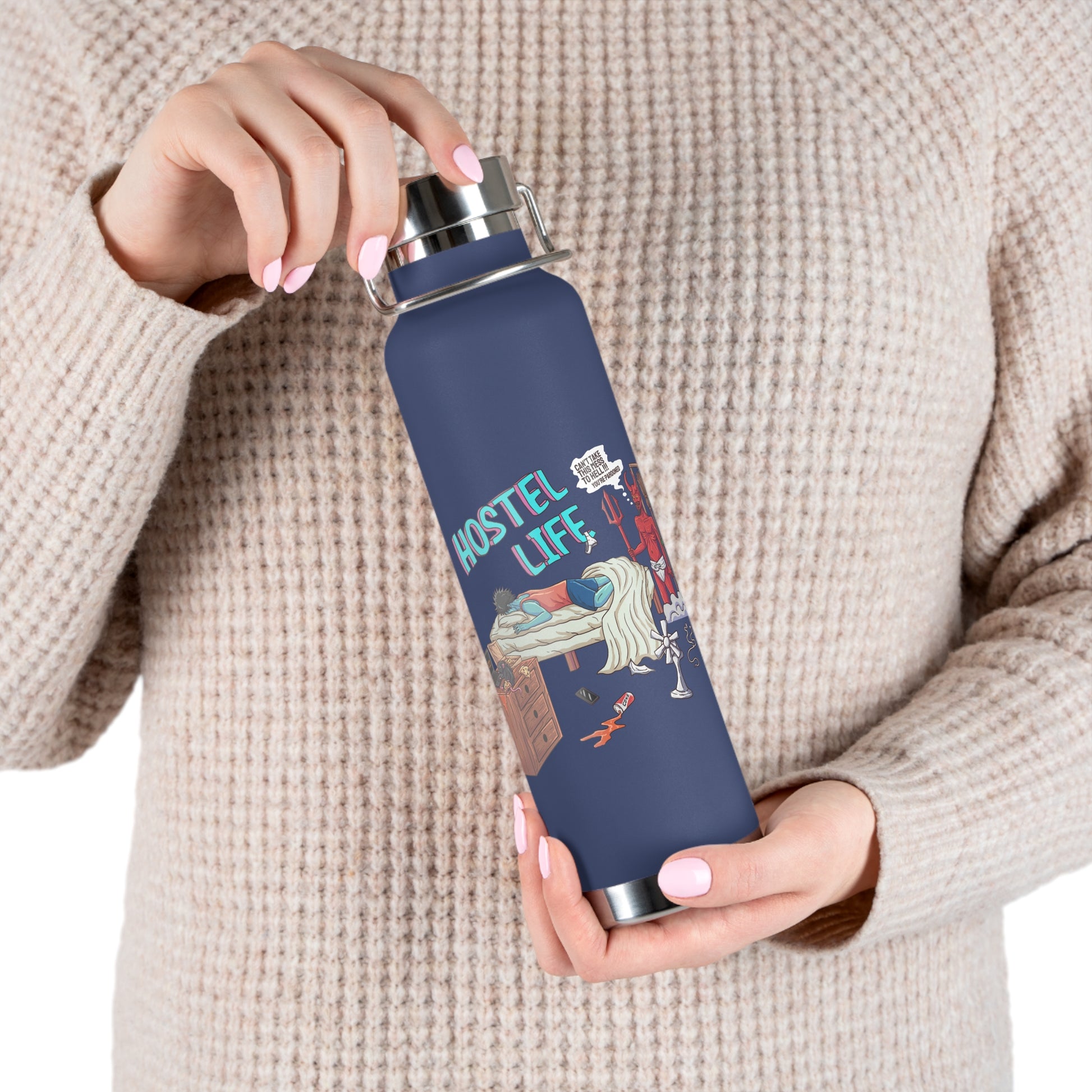 Xavi's Hostel Life 22oz Vacuum Insulated Bottle (650 ml) - Xavi's World