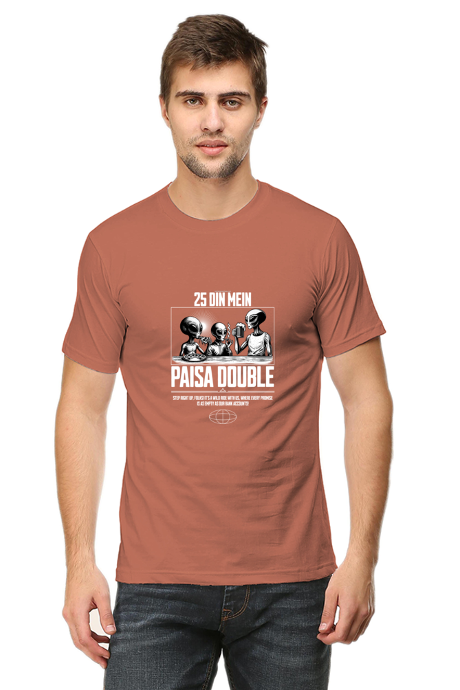 Xavi's 25 Din Paisa Double Unisex Hindi Slogan / Quote T-shirt - Xavi's World