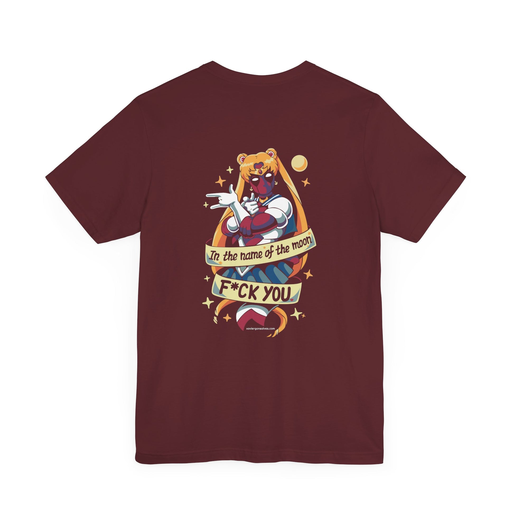 Dead Pooling Sailor on the Moon Superhero Back Print Streetwear Unisex Tshirt - Xavi's World