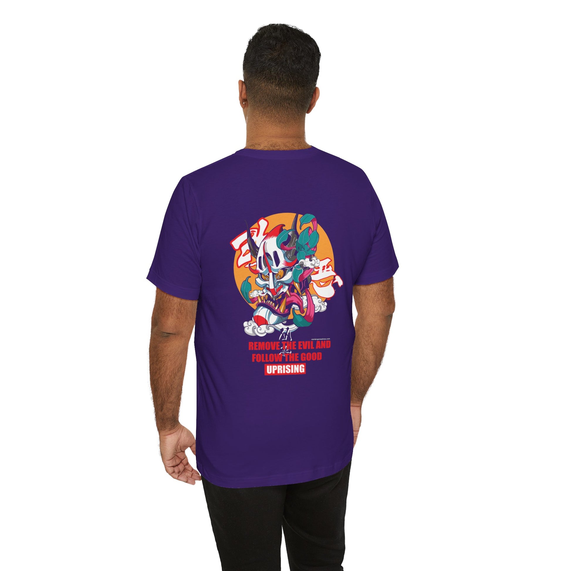 Crazy Wicked Goblin Good Evil Back Print Unisex Cotton Tshirt - Xavi's World
