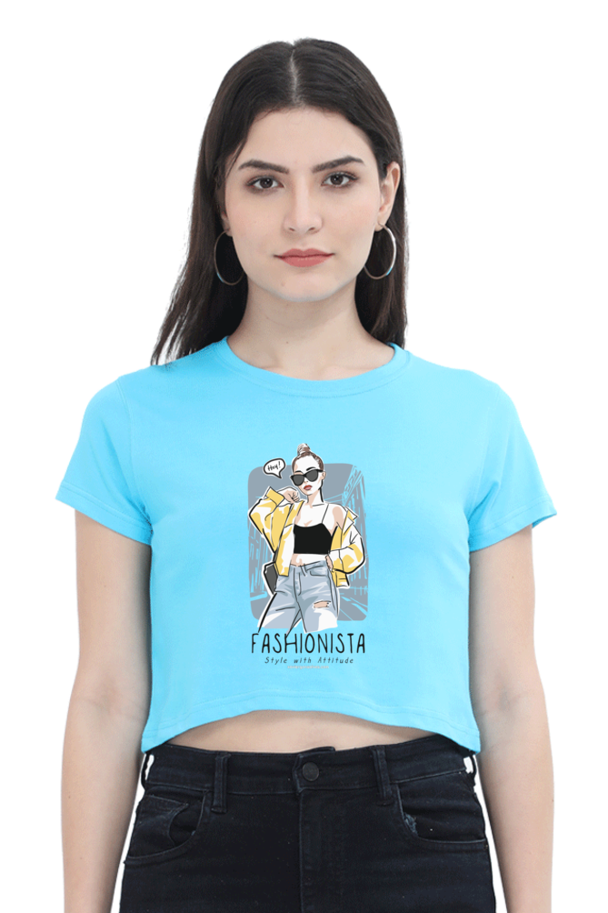 Fashionista Art Women's Cropped T-Shirt - Xavi's World