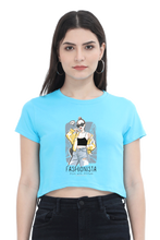 Load image into Gallery viewer, Fashionista Art Women&#39;s Cropped T-Shirt - Xavi&#39;s World
