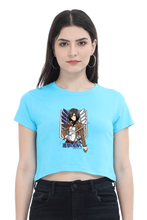 Load image into Gallery viewer, AOT Badass Woman Art Women&#39;s Cropped T-Shirt - Xavi&#39;s World
