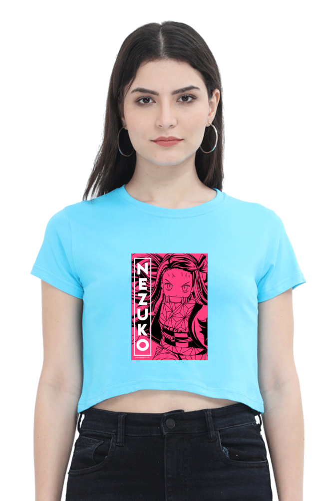 Nezuko Art Women's Cropped T-shirt - Xavi's World