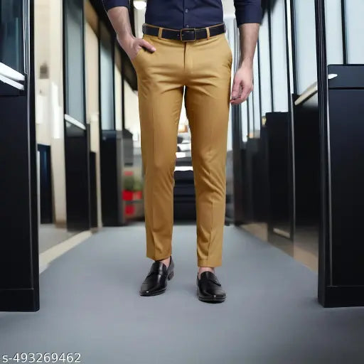 Premium Formal Trouser for Men (Khaki / Black / Cream)