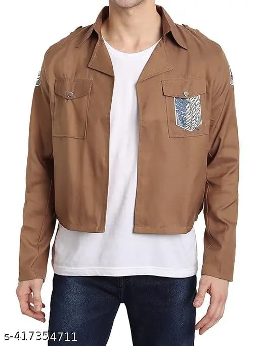Anime AOT Titan Scout Regiment Cosplay Unisex Khaki Jacket
