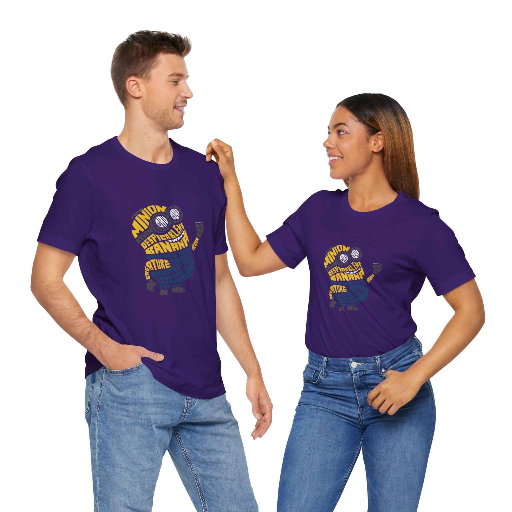 Minins Typography Cartoon Unisex Tshirt - Xavi's World
