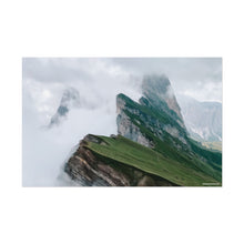 Load image into Gallery viewer, Seceda Ridge Italy Painting Window to the World Horizontal Poster - Xavi&#39;s World
