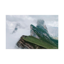 Load image into Gallery viewer, Seceda Ridge Italy Painting Window to the World Horizontal Poster - Xavi&#39;s World
