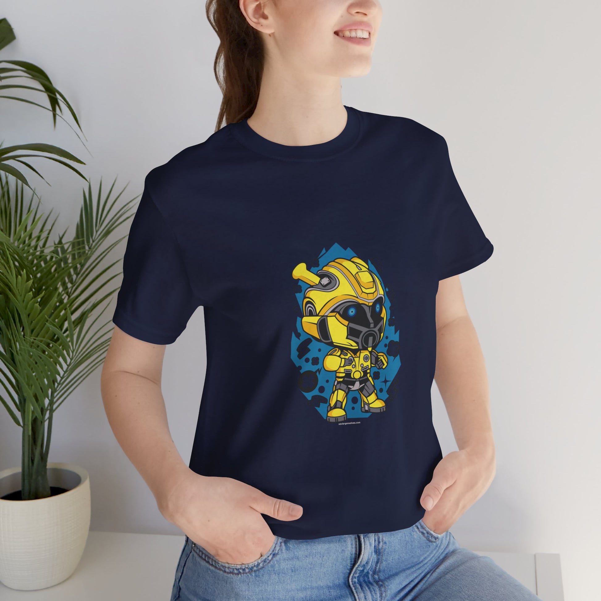 Chibi Bee Transform Cartoon Unisex Tshirt - Xavi's World
