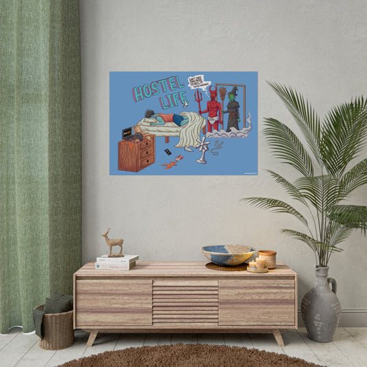 Xavi's Hostel Life Matte Horizontal Poster - Xavi's World