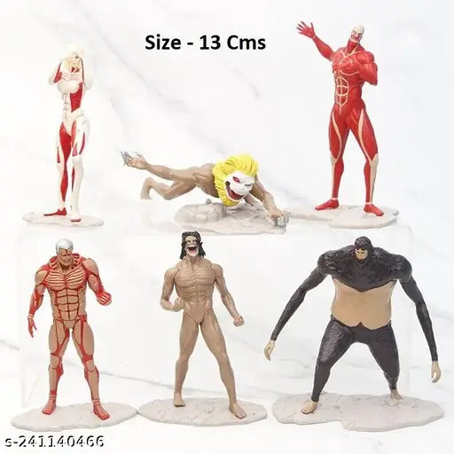 AOT Titan 13 cm 6 pcs Action Figure Set