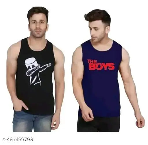 Men's Sleeveless Gym Vest | Pack of 2 (Multi variant)