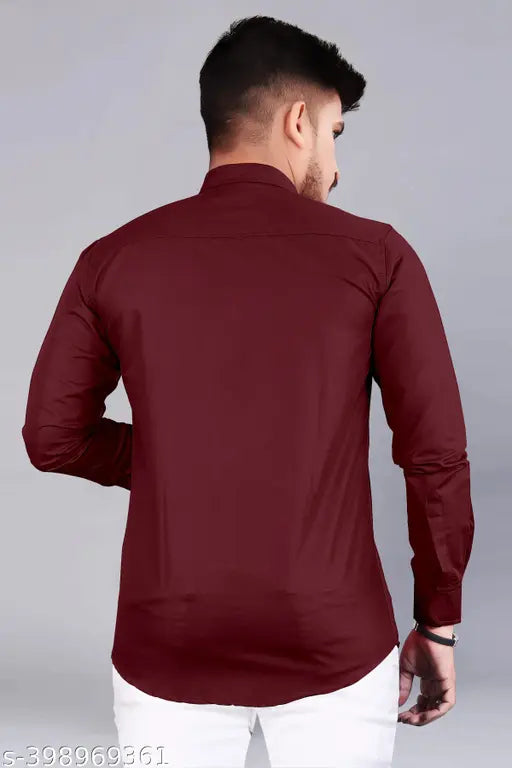 Luxury Semi Formal Cotton Shirt For Men Multicolor