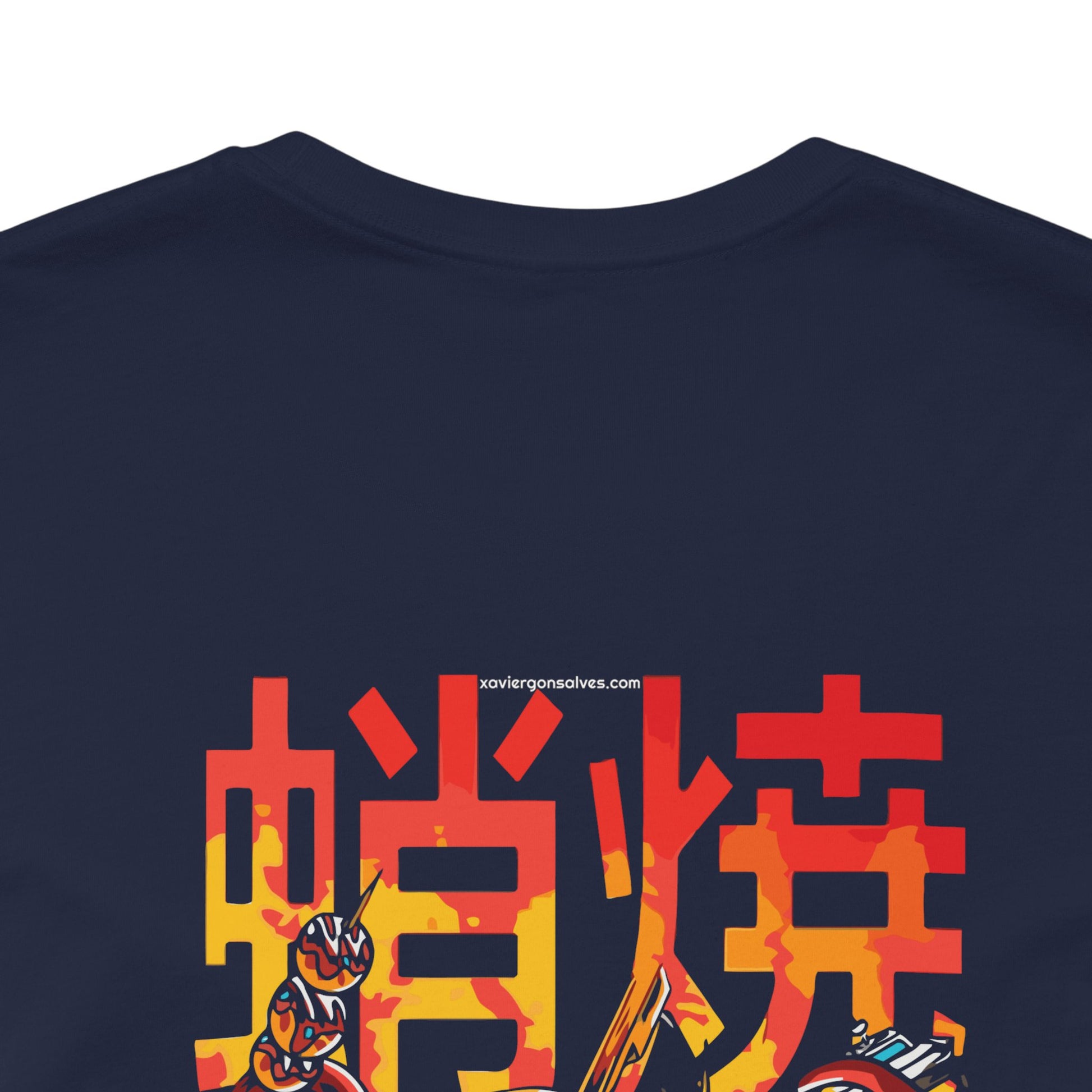 Xavi's Asian Food Kraken Uprising Back Print Streetwear Unisex Tshirt - Xavi's World