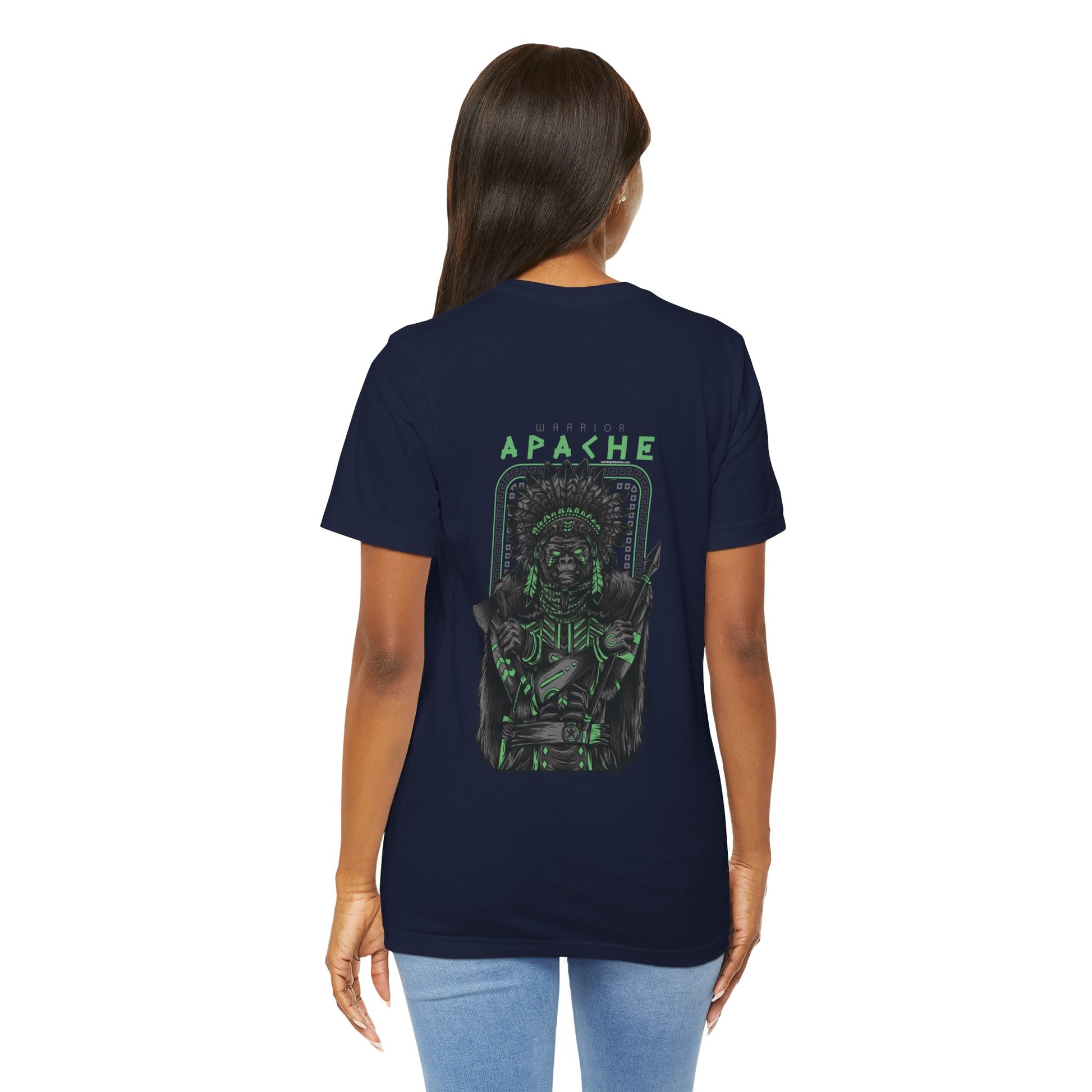 Xavi's Apache Ape Environment Warrior Back Print Streetwear Unisex Tshirt - Xavi's World