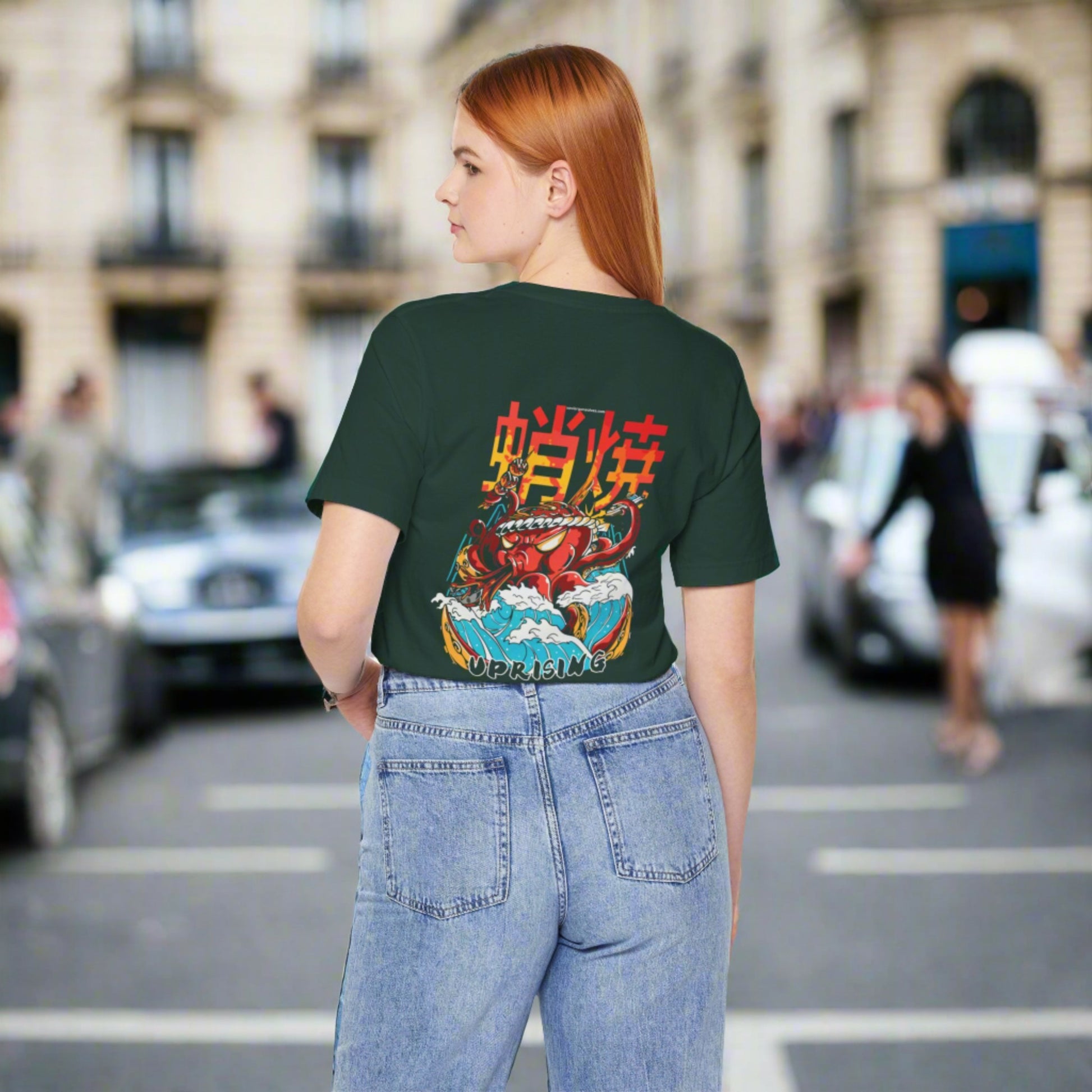 Xavi's Asian Food Kraken Uprising Back Print Streetwear Unisex Tshirt - Xavi's World