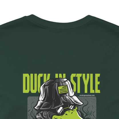 Xavi's Duck in Style Back Print Streetwear Unisex Tshirt - Xavi's World