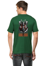 Load image into Gallery viewer, Xavi&#39;s Braid Beard Viking Knight Back Print Streetwear Unisex Tshirt - Xavi&#39;s World
