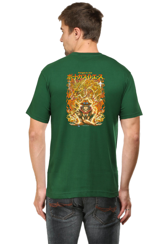 Ace-ing Art Back Print Unisex Cotton Tshirt - Xavi's World