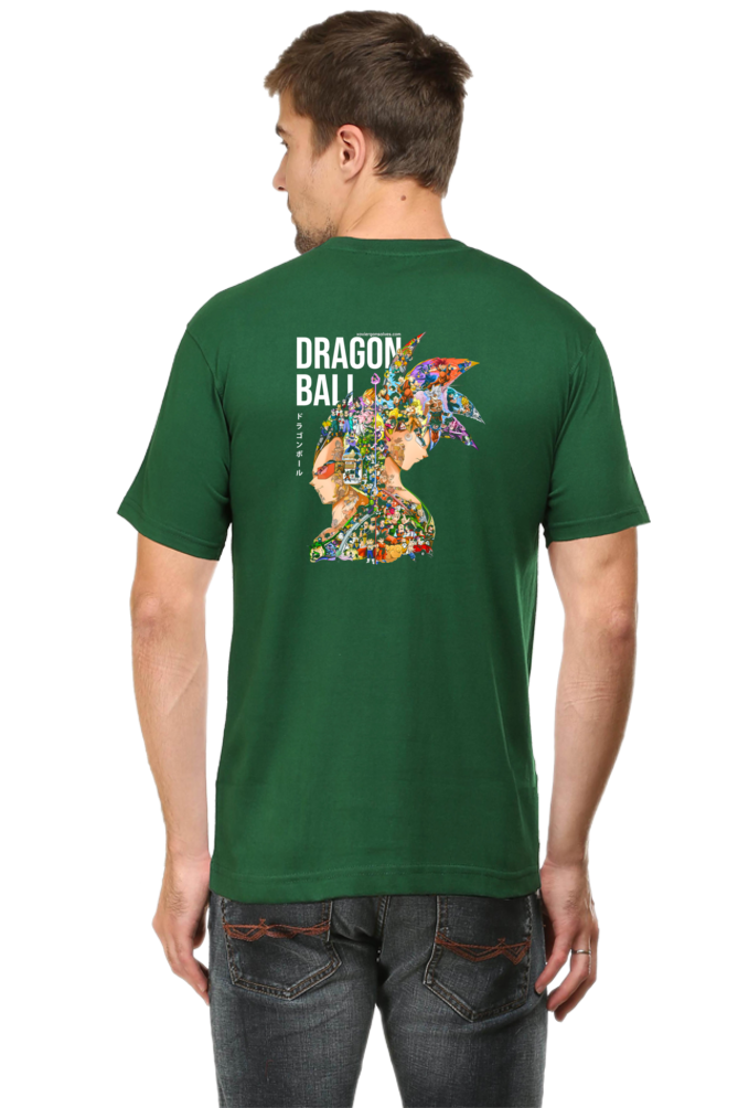 Dragon of Ball Mosaic Art Back Print Unisex Cotton Tshirt - Xavi's World