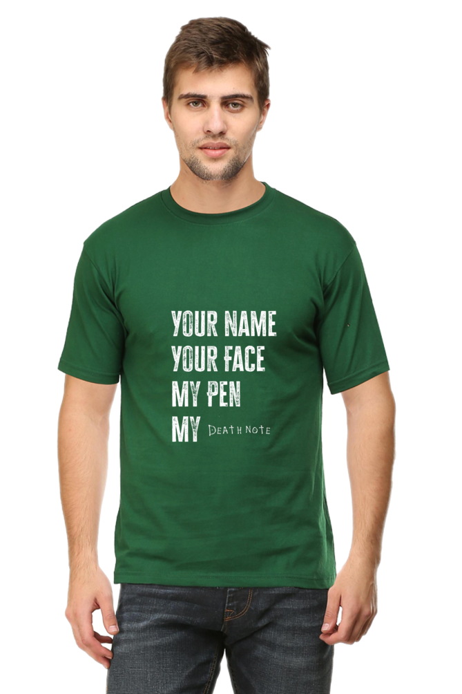 Death by Note Quote Unisex Cotton T-shirt - Xavi's World