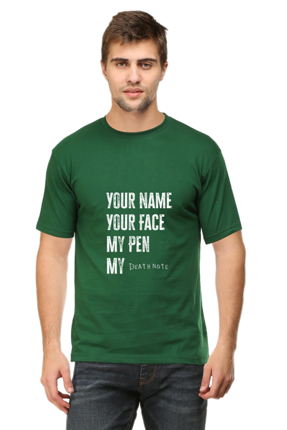 Death by Note Quote Unisex Cotton T-shirt - Xavi's World