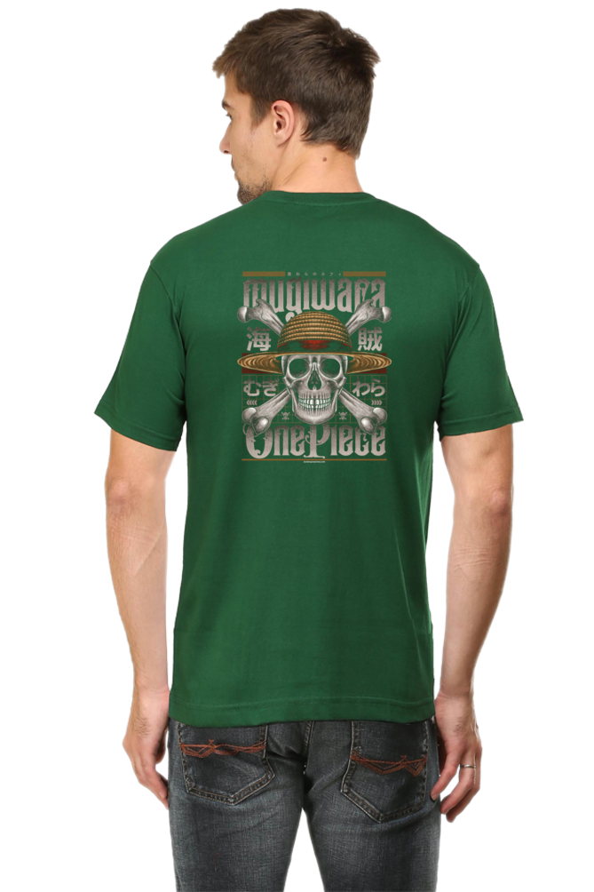Mugiwara Pirate Art Back Print Unisex Cotton Tshirt - Xavi's World