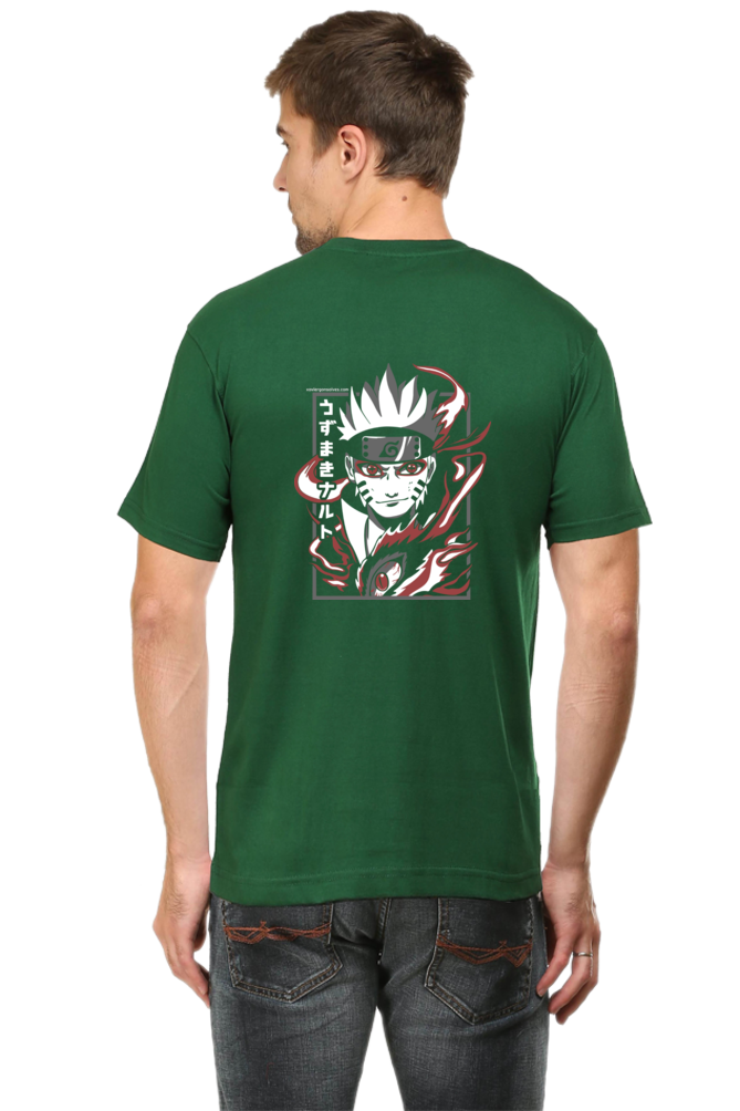 Anime Sage Rage Back Print Unisex Cotton Tshirt - Xavi's World