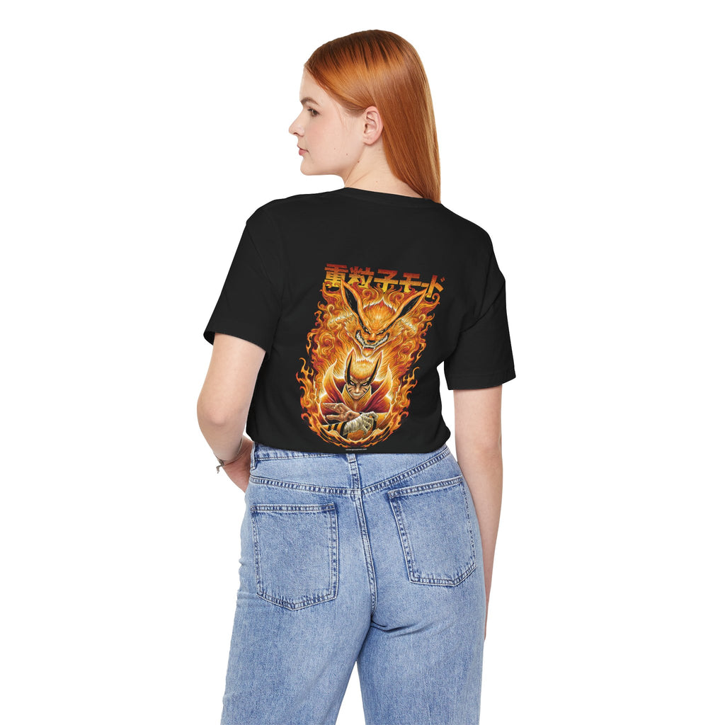 Anime Life Form Mode Back Print Streetwear Unisex Cotton Tshirt - Xavi's World