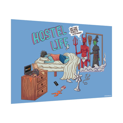 Xavi's Hostel Life Matte Horizontal Poster - Xavi's World