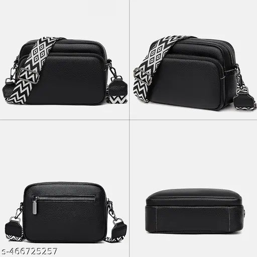 Small Crossbody Bag with Designer Guitar Strap